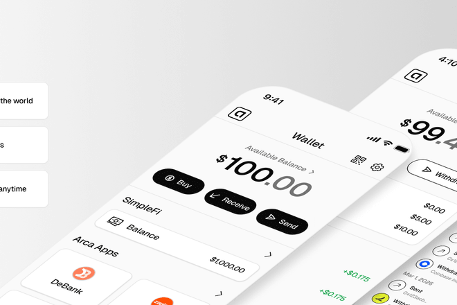 Arca is here. Send, save, and spend real dollars from your phone, on iPhone and Android.